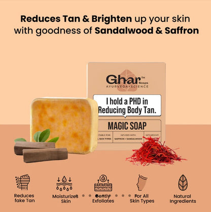 Magic Soap (Sandal Wood and Saffron Soap)